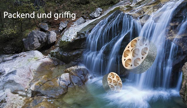 Diamantierte Greiferleiste